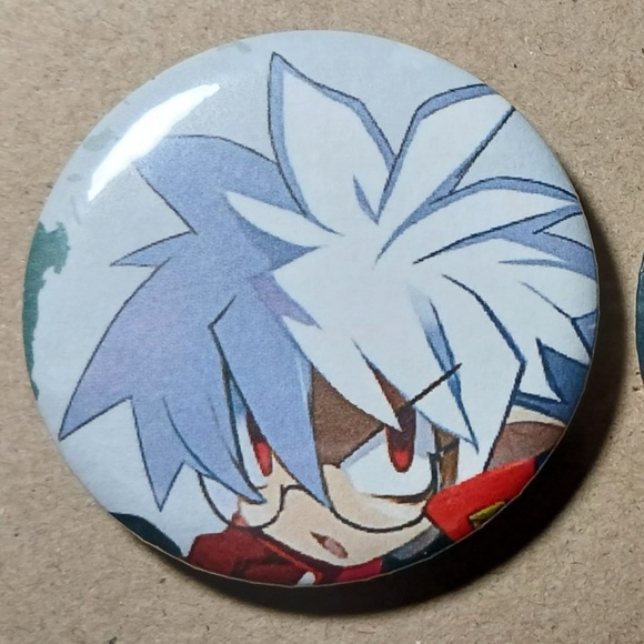 Mao & Raspberyl Disgaea Video Game Button Pins/Badges - Picture 4 of 5